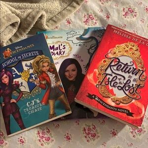 Descendants based “books charging for all 3 books”